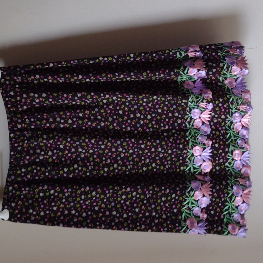 Women's Embroidered Floral Tiered Skirt Focus by Shani Small - Picture 2 of 6